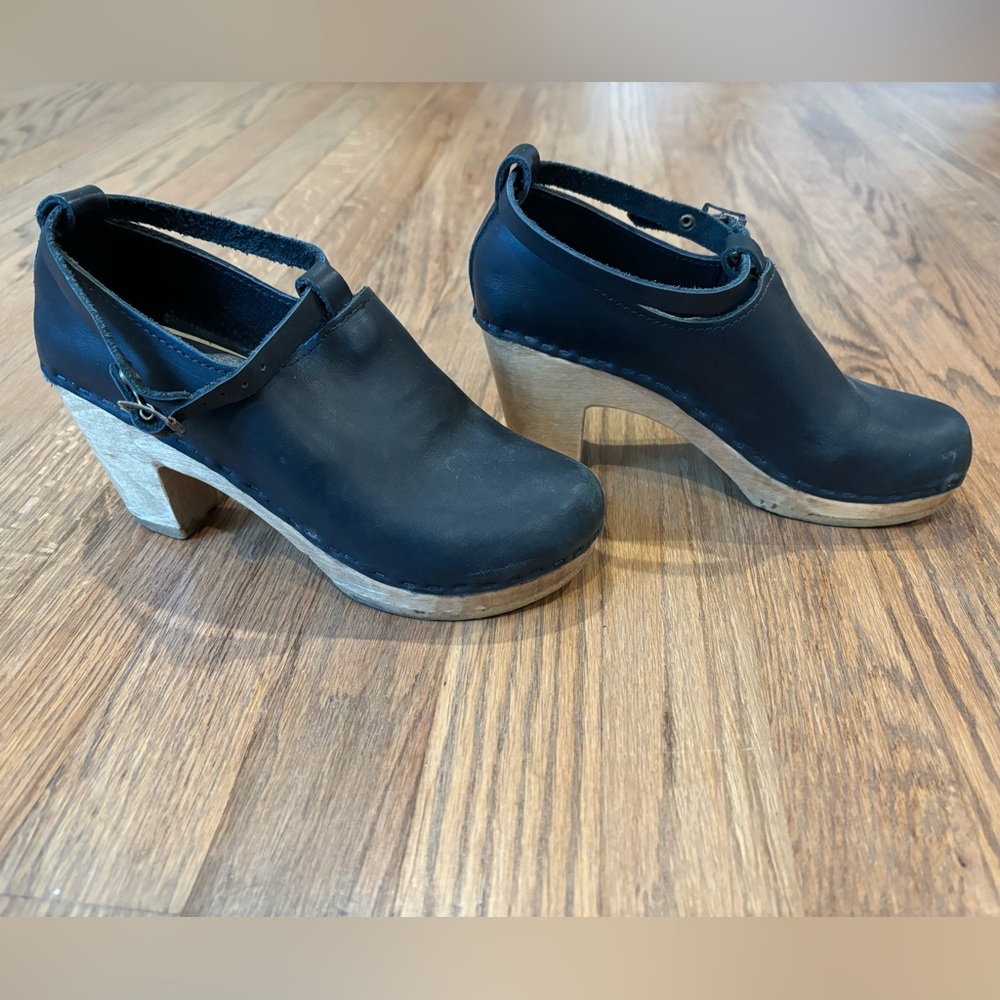 No.6 clog booties with mid heel